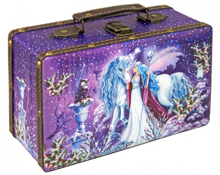 Сладкий новогодний подарок для сотрудников «Чемоданчик Фантазия Премиум»