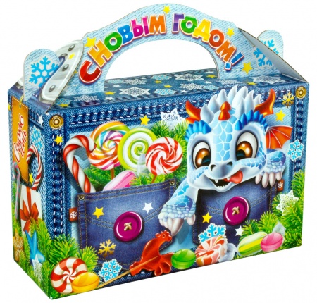 Сладкий новогодний подарок символ года 2024 «Джинсик Классик»