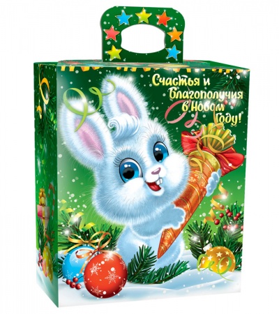 Недорогой сладкий новогодний подарок для детей Пушистик «Премиум»