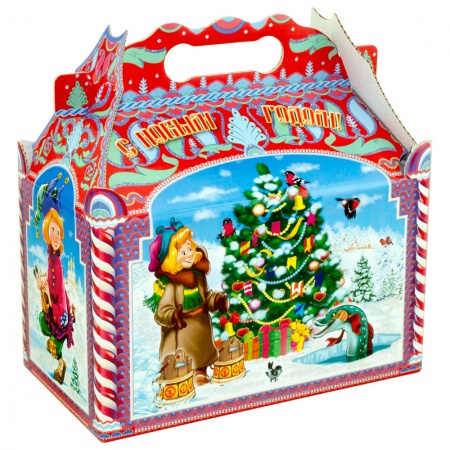 Сладкий новогодний подарок для детей ларец «Емеля Премиум»