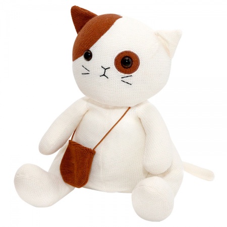 Сладкий новогодний подарок – игрушка «Кот вязаный Классик»